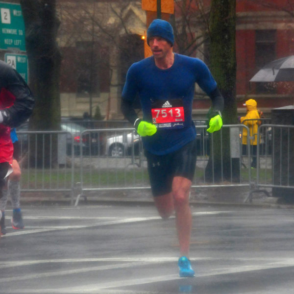 Fred in the 2018 Boston Marathon